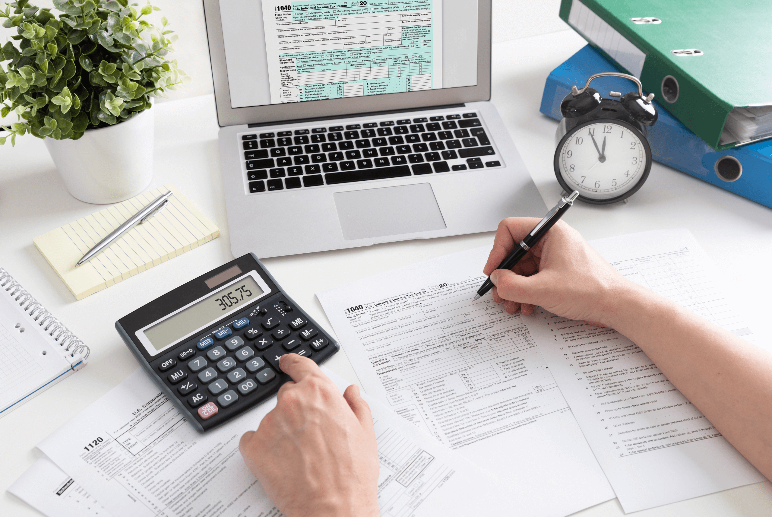Bookkeeping workspace for a Toronto business
